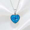 Cremation Dainty Heart Pendant .960 Silver on Silk White Background