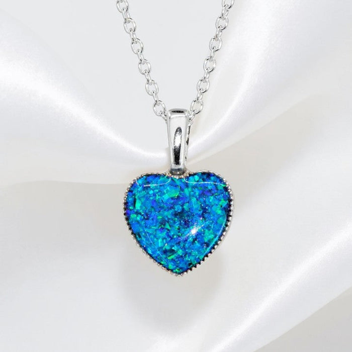 Cremation Dainty Heart Pendant .960 Silver on Silk White Background