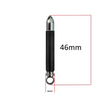 A black cylindrical tool with a silver metallic tip and a ring-shaped end, shown on a white background with red measurement lines and text indicating 46mm length and 6mm ring width.