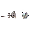 Crystal Ice Moissanite Diamond Earrings 1ctw- 6.5mm Round