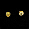 Crystal Ice Moissanite Diamond Earrings 1ctw- 6.5mm Round