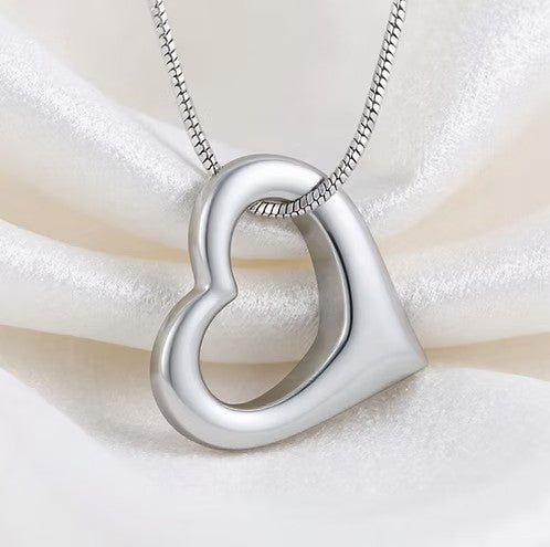 Cremation Eternal Heart Urn Pendant