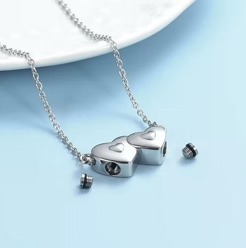 Cremation Dual Love Urn Pendant