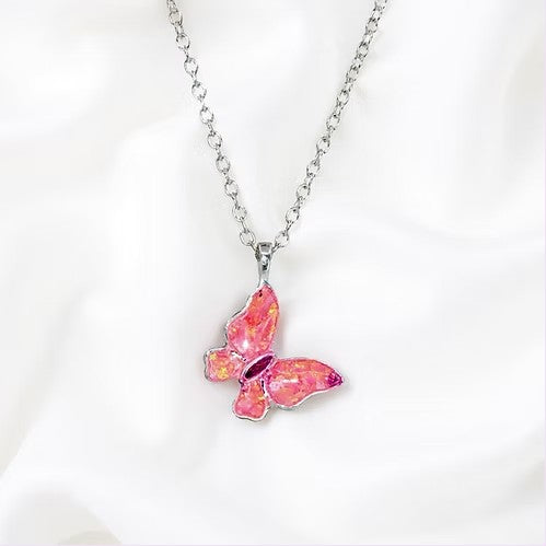 Cremation Mini Butterfly Pendant .960 Silver