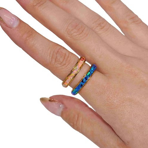 Cremation 4MM 14K Gold-Plated Tungsten Ring