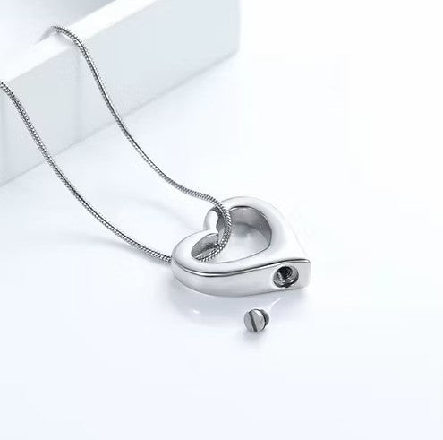 Cremation Eternal Heart Urn Pendant