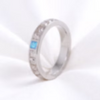 Cremation 10-Stone Moissanite Diamond Ring .960 Silver