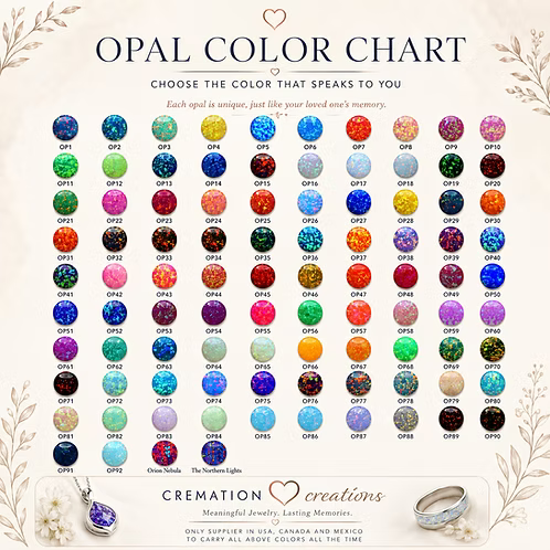 Stainless Steel Mountain Cremation Opal Ring