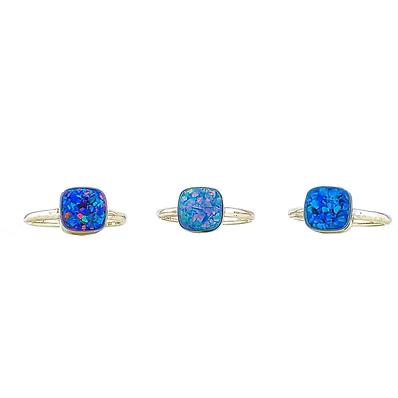 Cremation Square Ring .925 Sterling Silver
