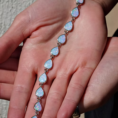 Cremation Heartfelt Teardrop Bracelet