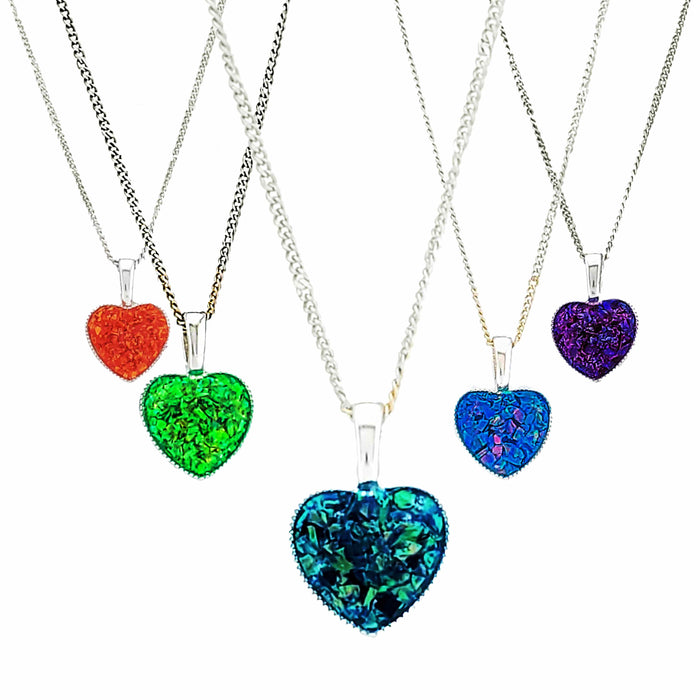 Cremation Dainty Heart Pendant .960 Silver